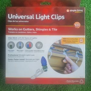 Christmas Light clips universal 100 pack
